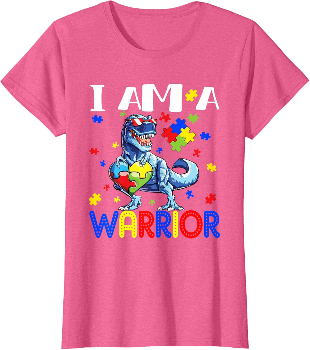 I Am A Warrior Autism Boys Family Dinosaur Autism Awareness