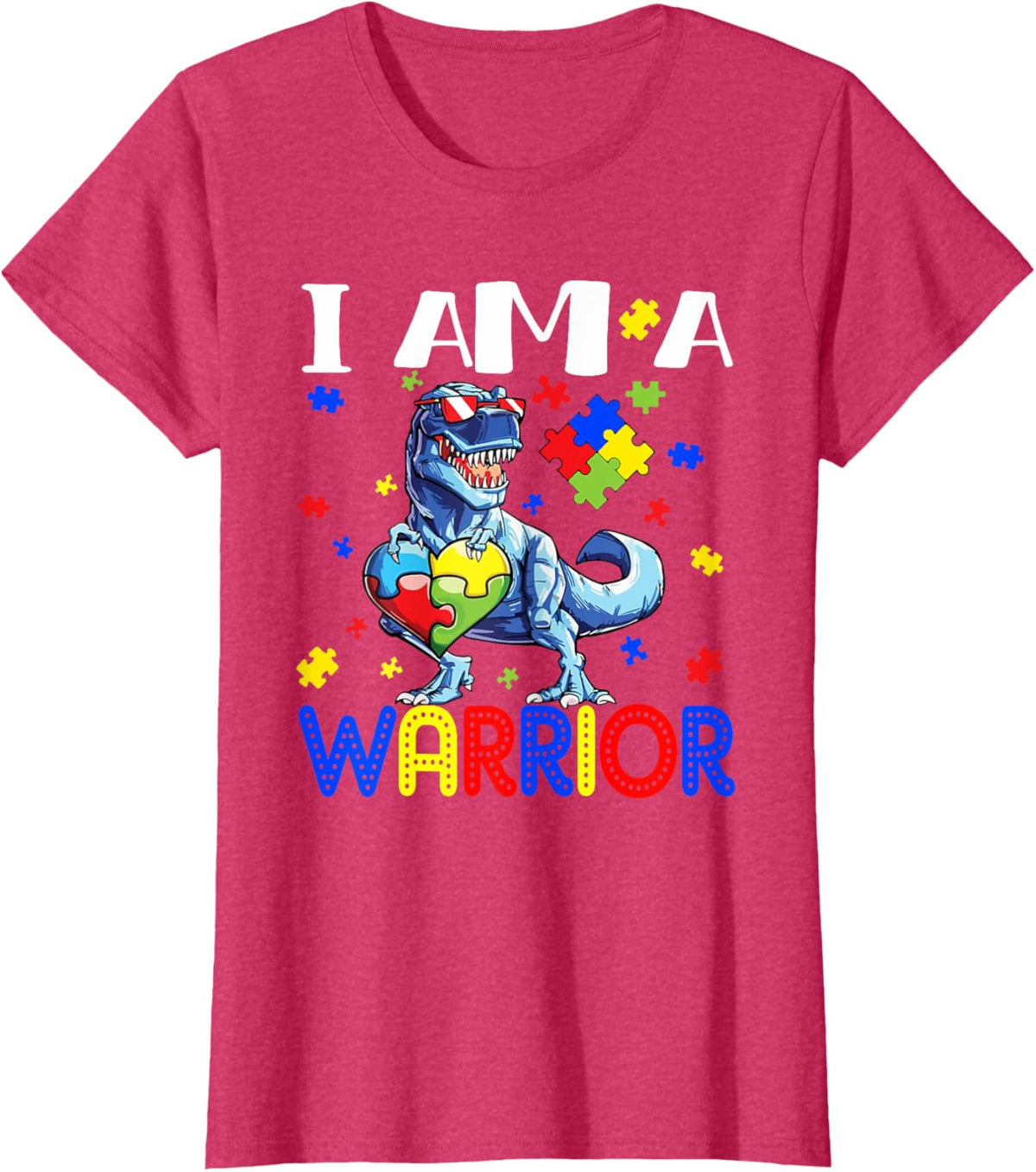 I Am A Warrior Autism Boys Family Dinosaur Autism Awareness