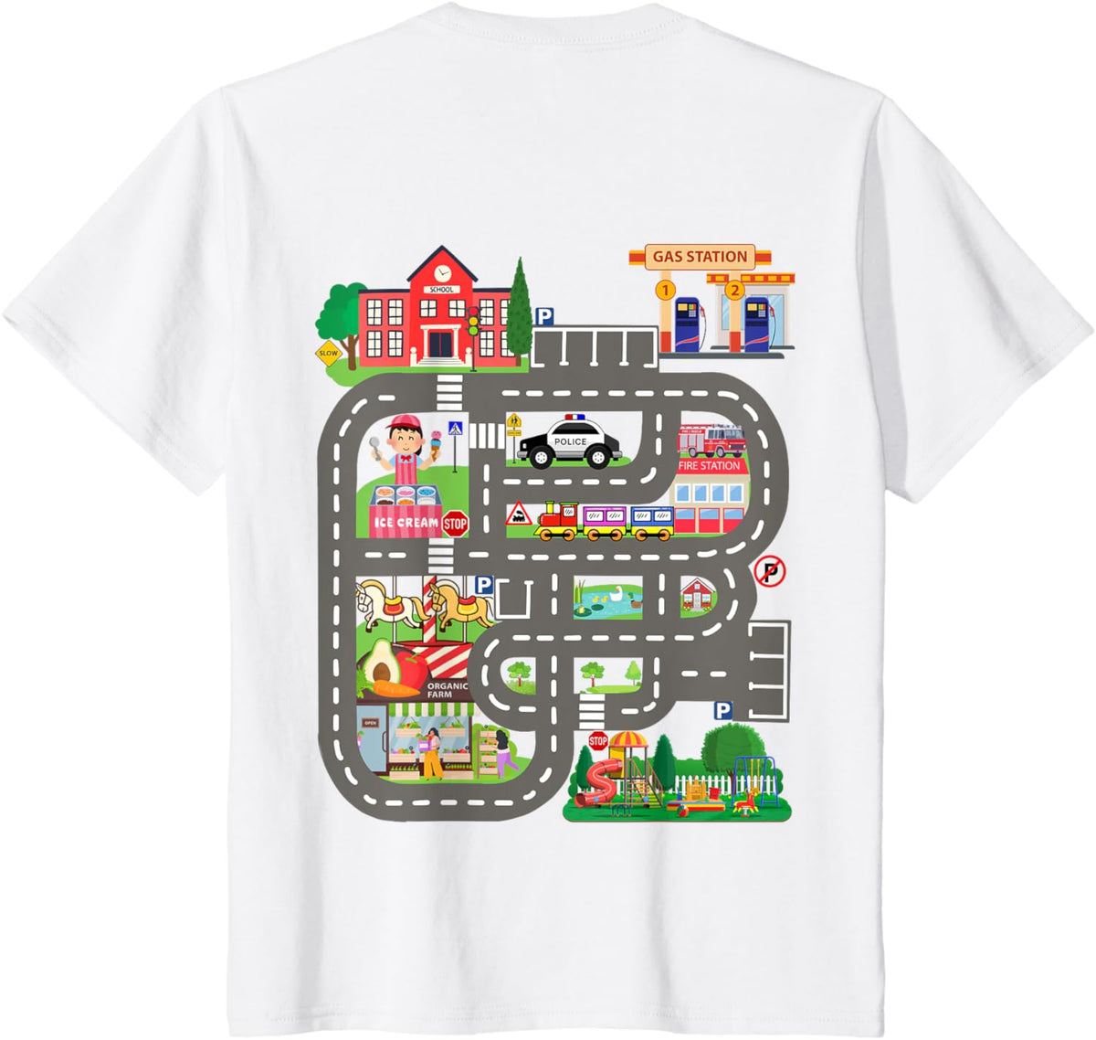 Kids Play Cars on Dad&#39;s Back Funny Father&#39;s Day Race Track