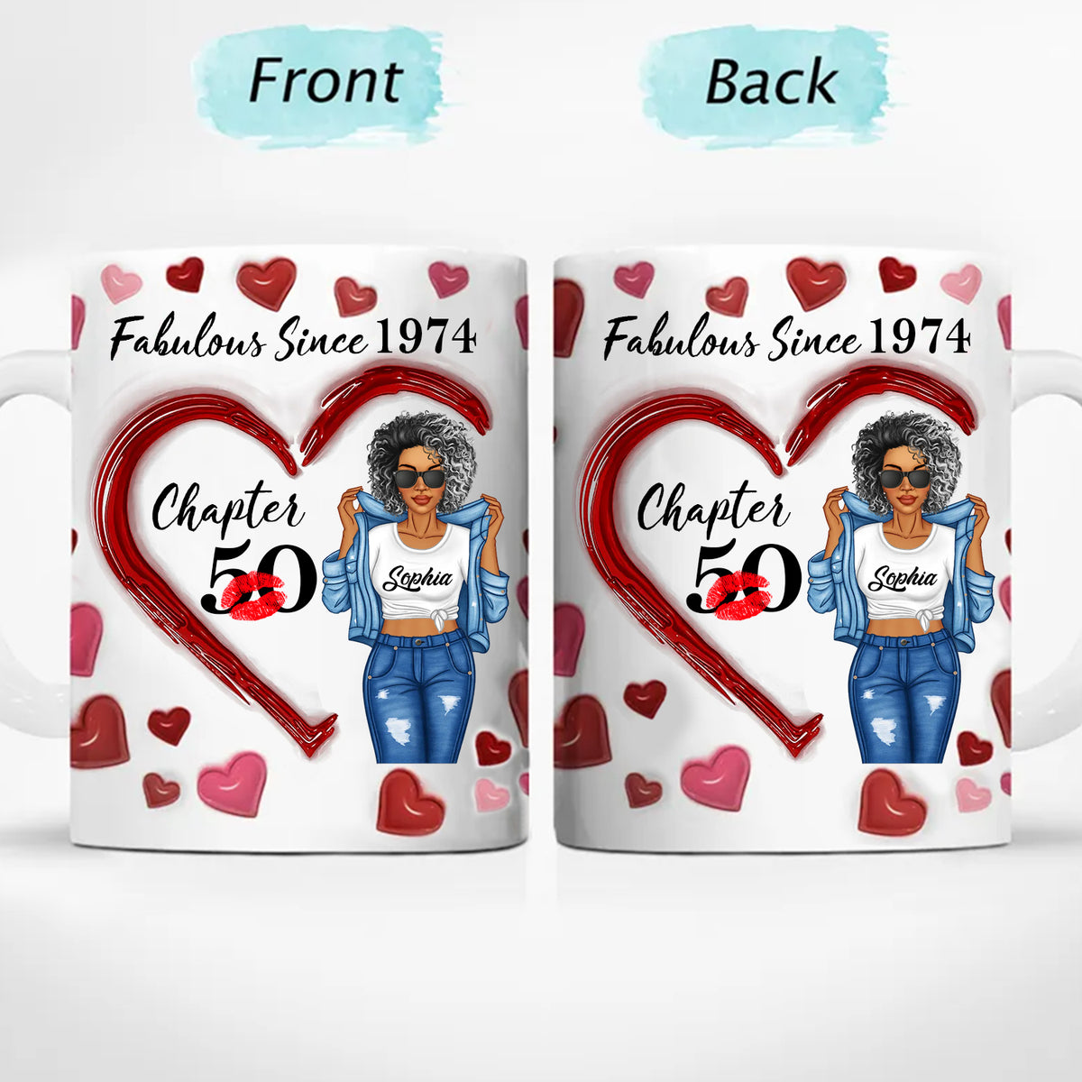 Personalized Mug For 50th birthday, Gift Ideas 50th Birthday Woman - HCT