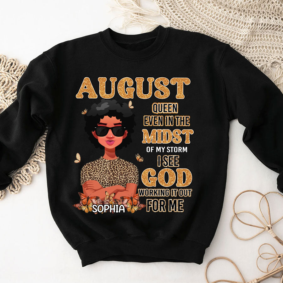August Birthday Shirt, Custom Birthday Shirt, Queen Was Born In August, August Birthday Shirts For Woman, August Birthday Gifts