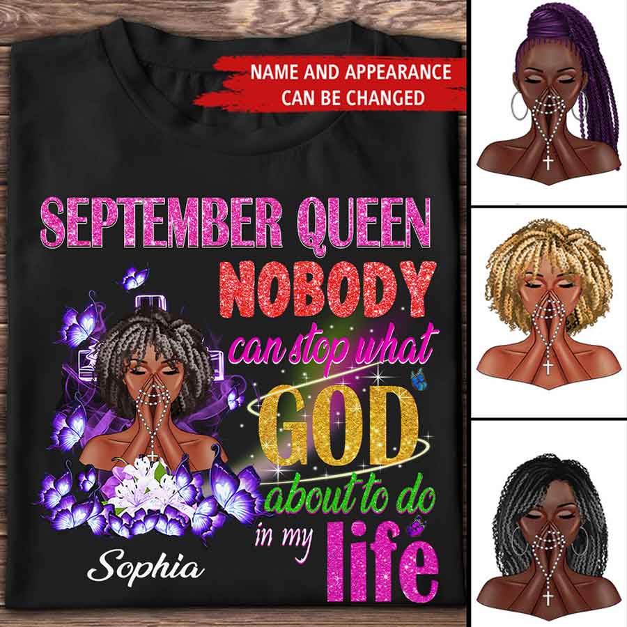 September Birthday Shirt, Custom Birthday Shirt, Queens are Born In September, September Birthday Shirts For Woman, September Birthday Gifts-YPT-HCT