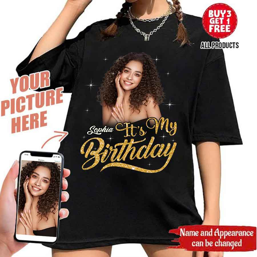 Birthday Shirts, Custom Birthday Shirts, Birthday Shirts For Black Women, Its My Birthday Shirt, Birthday Queen Shirt-YPT-HCT