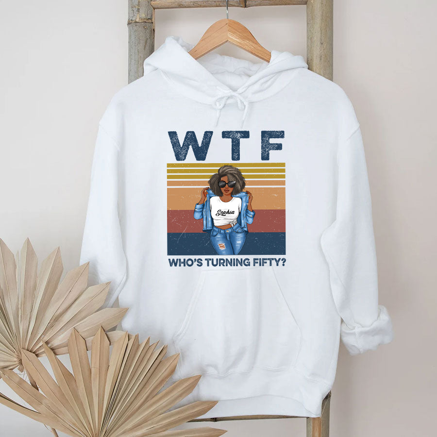 50th Birthday Shirts, Custom Birthday Shirts, Turning 50 Shirt, Gifts For Women Turning 50, 50 And Fabulous Shirt, 50th Birthday Shirts For Her-YPT-TLQ