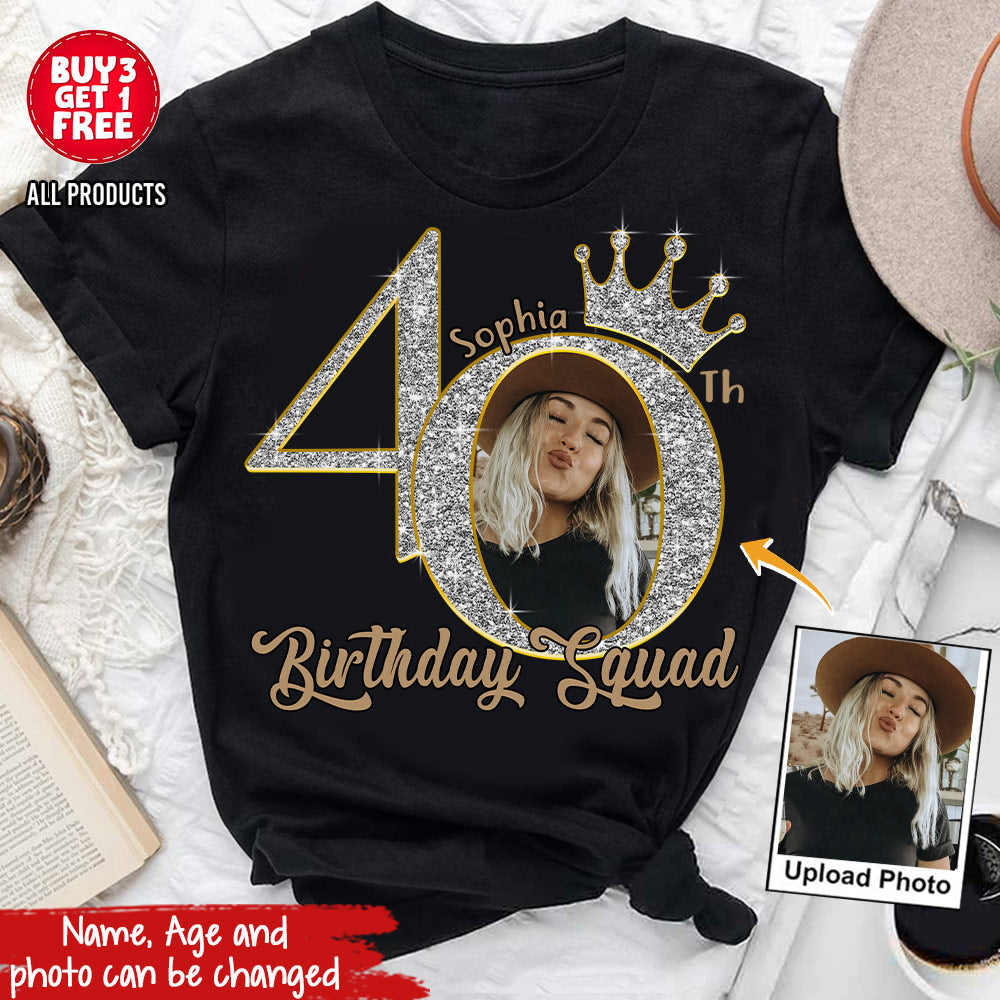 40th Birthday Shirts, Custom Birthday Shirts, Turning 40 Shirt, Gifts For Women Turning 40, 40 And Fabulous Shirt, 40th Birthday Shirts For Her-YPT-HCT