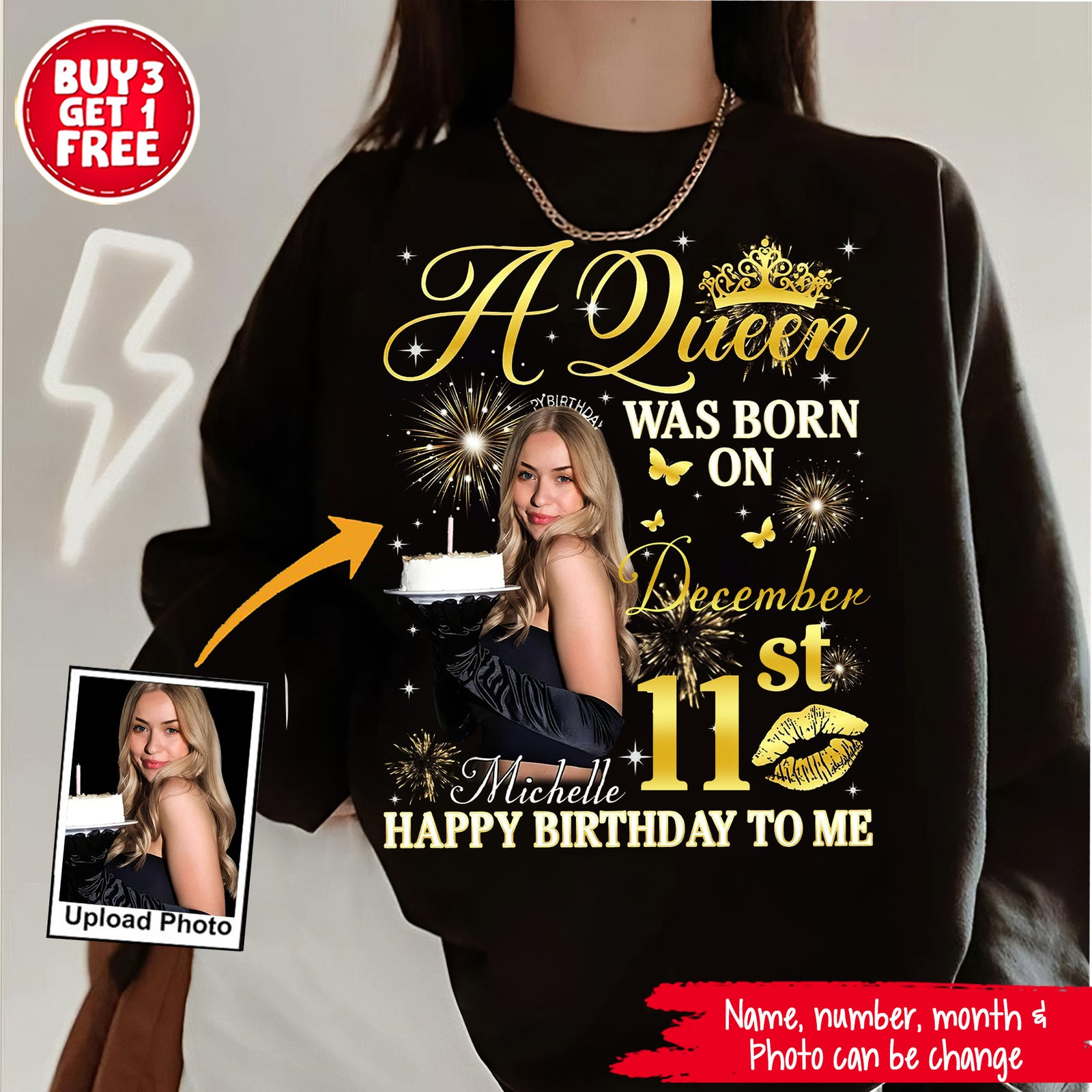 December Birthday Shirt, Custom Birthday Shirt, Queens Born In December, December Birthday Shirts For Woman, December Birthday Gifts, December Is My Birthday Month, Yep The Whole Month-YPT-ALK