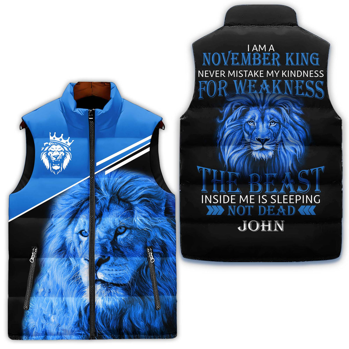 Puffer Vest - Personalized November Birthday Month, Gift Ideas For November Birthday For Men