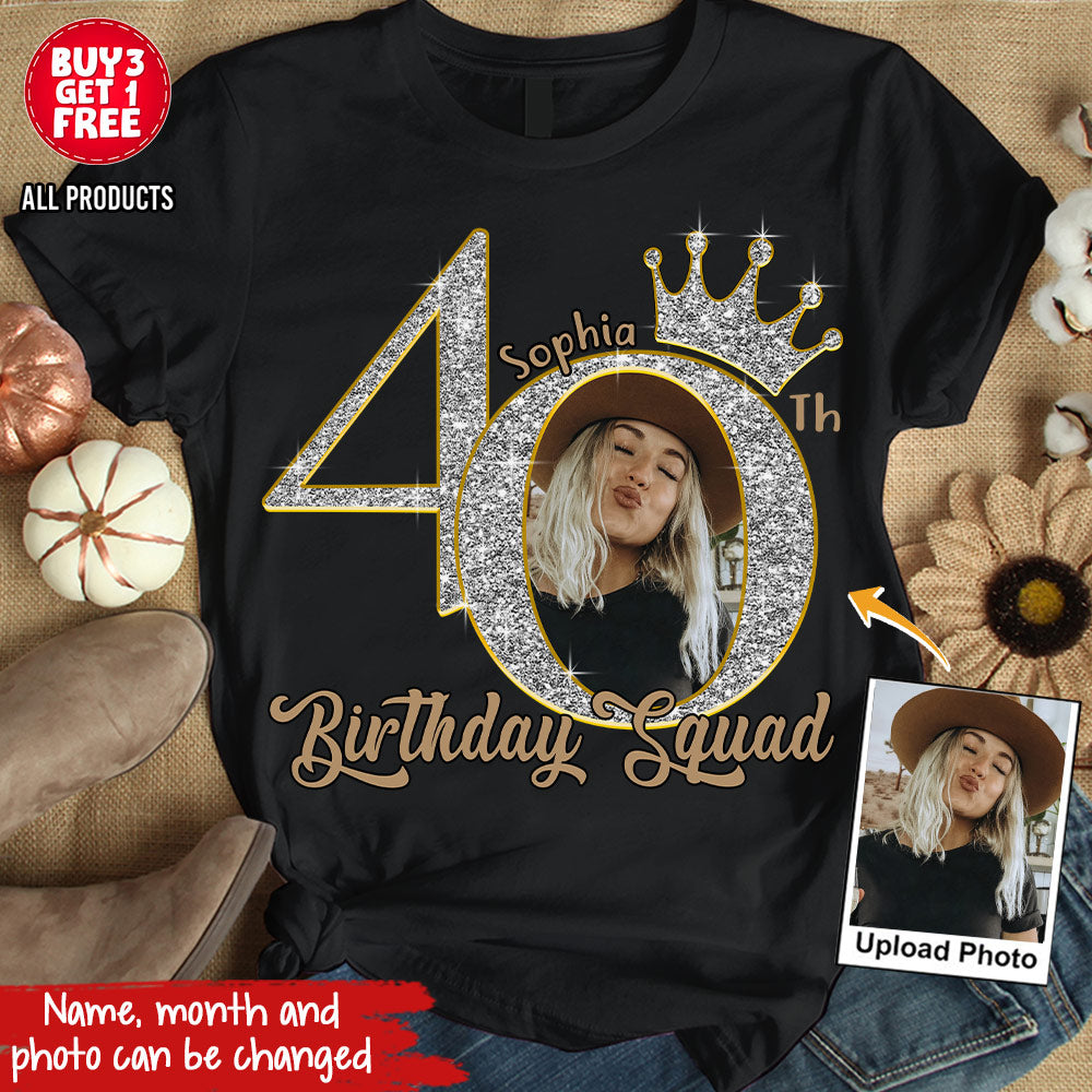 40th Birthday Shirts, Custom Birthday Shirts, Turning 40 Shirt, Gifts For Women Turning 40, 40 And Fabulous Shirt, 40th Birthday Shirts For Her-YPT-HCT