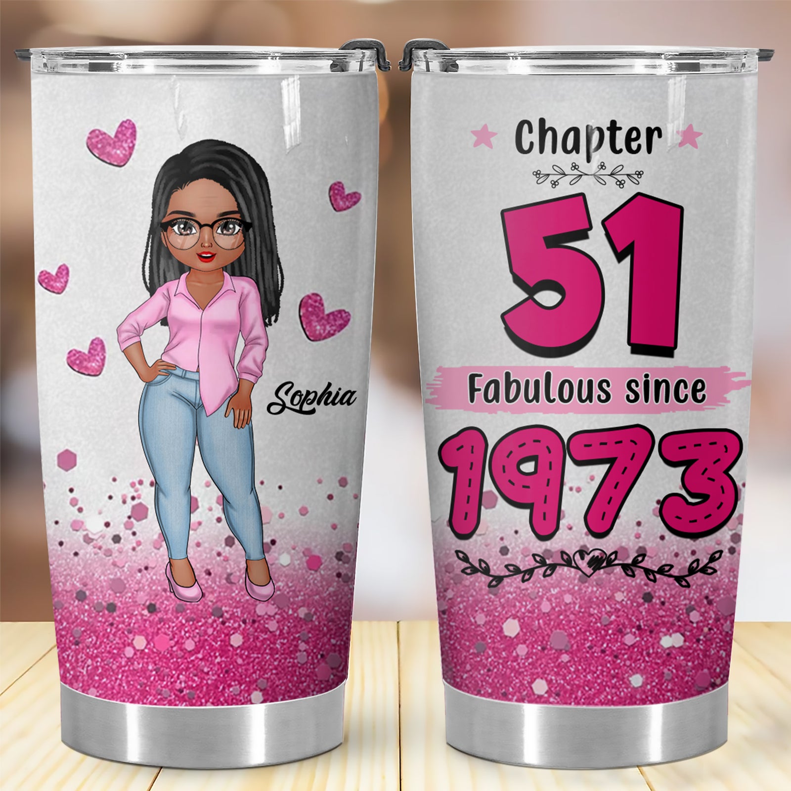 Personalized Tumbler, Gift Ideas 51st Birthday Woman - ALK