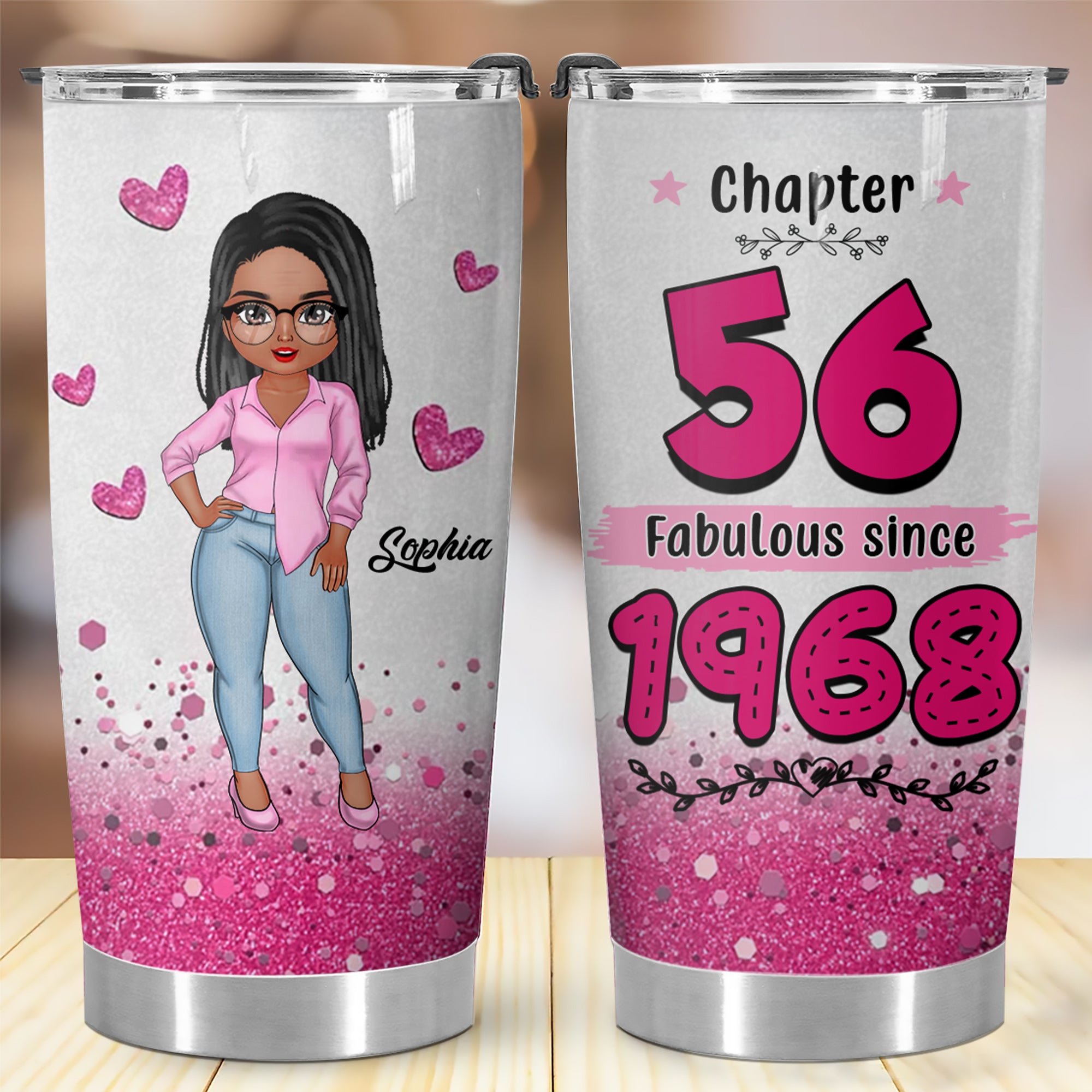 Personalized Tumbler, Gift Ideas 56th Birthday Woman - ALK