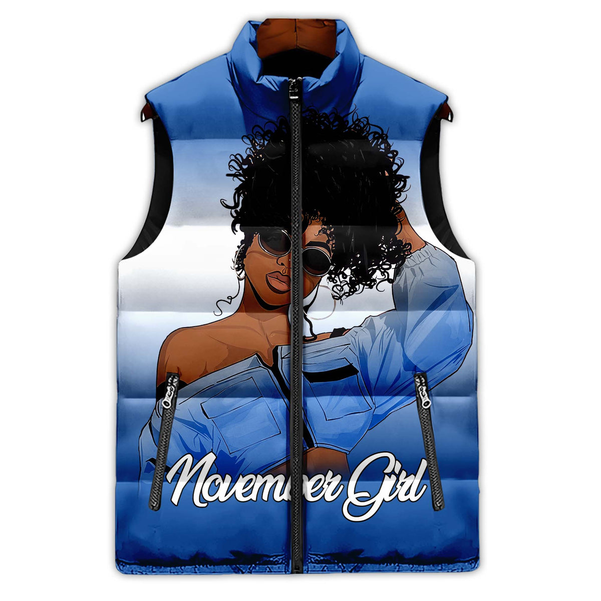 Puffer Vest - Personalized November Birthday Month, Gift Ideas For November Birthday For Girls