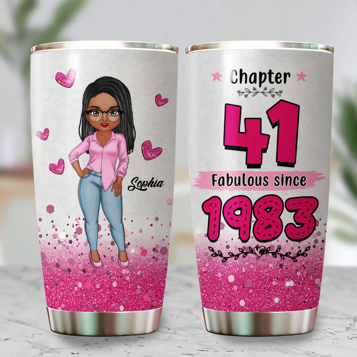Personalized Tumbler, Gift Ideas 41st Birthday Woman - ALK