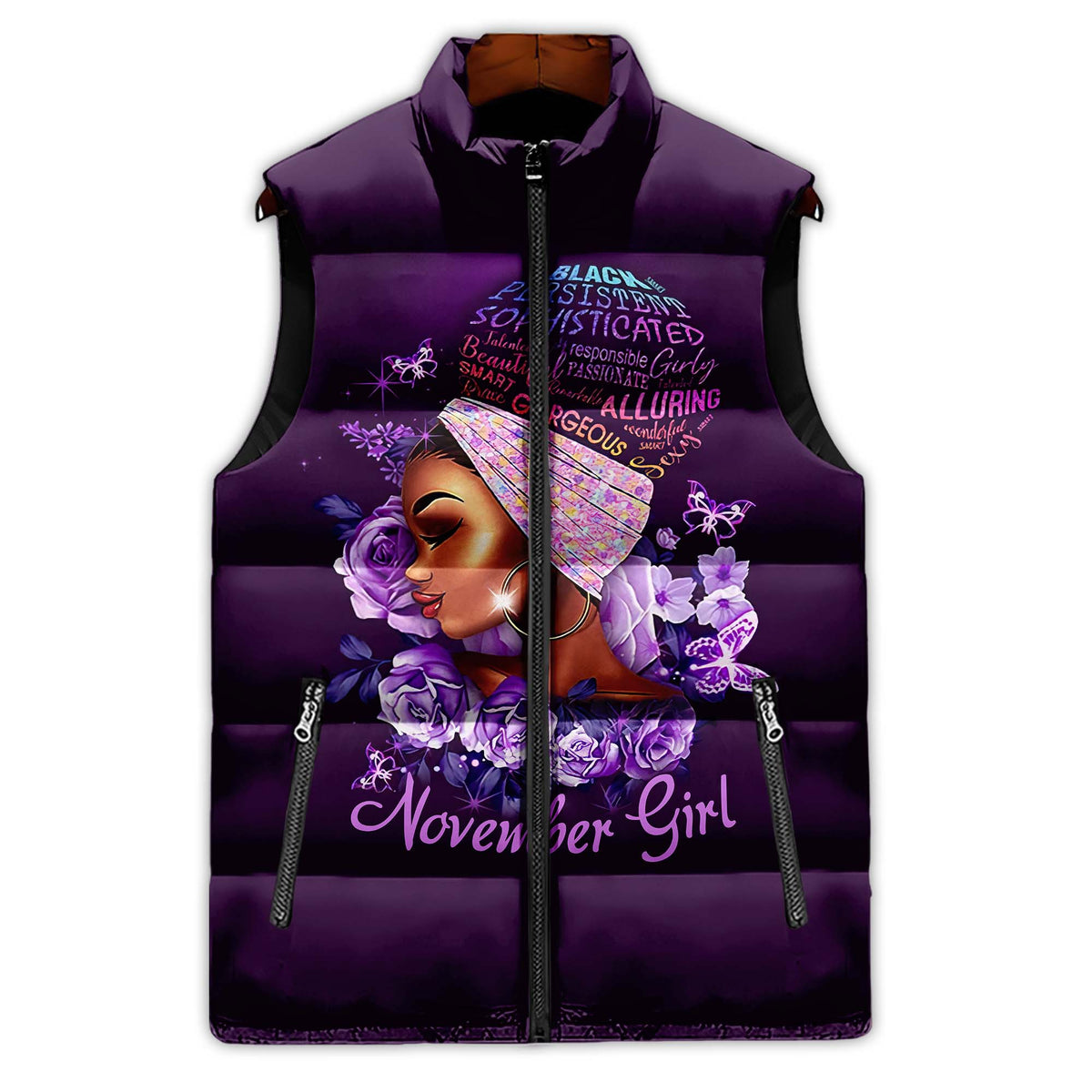 Puffer Vest - Personalized November Birthday Month, Gift Ideas For November Birthday For Girls