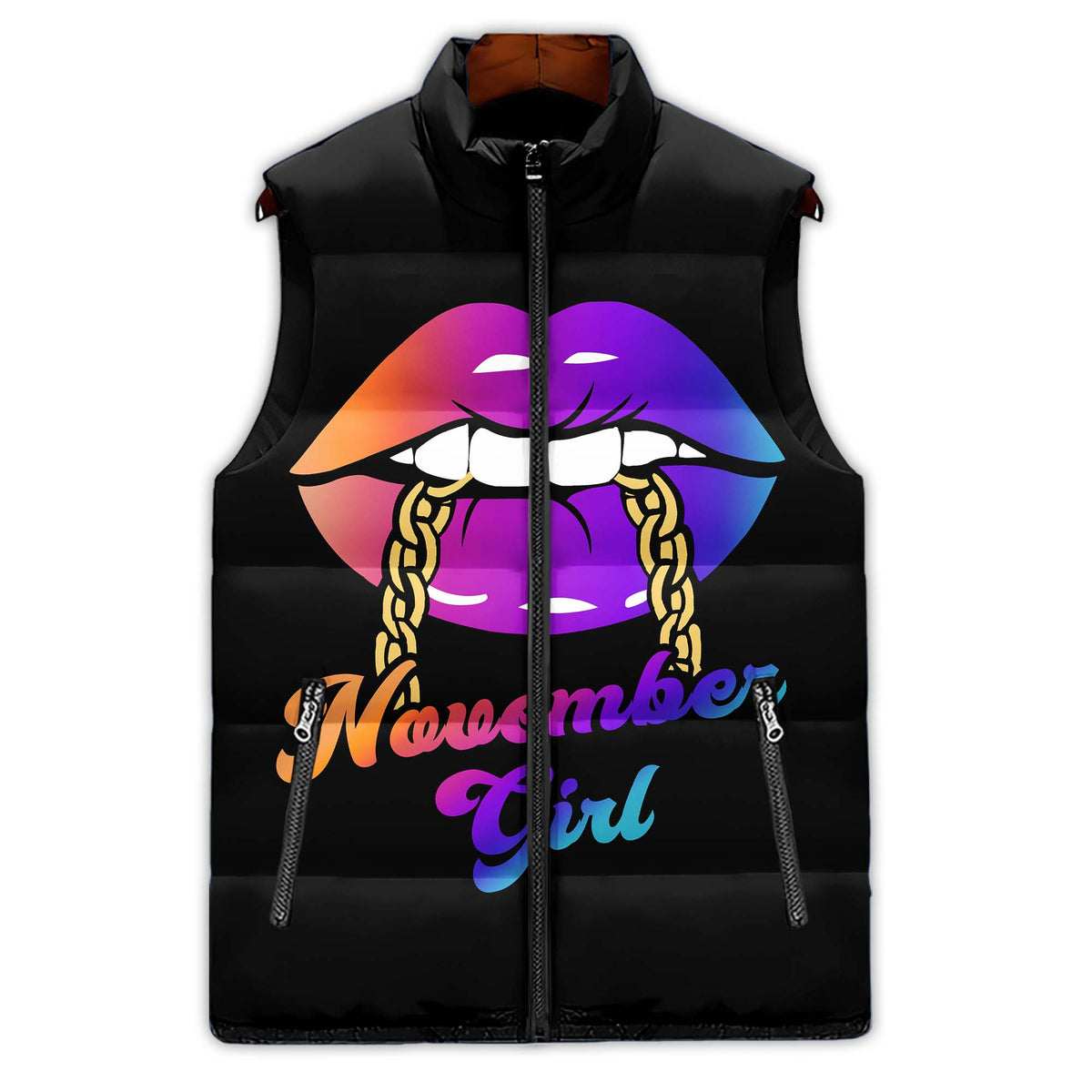Puffer Vest - Personalized November Birthday Month, Gift Ideas For November Birthday For Girls