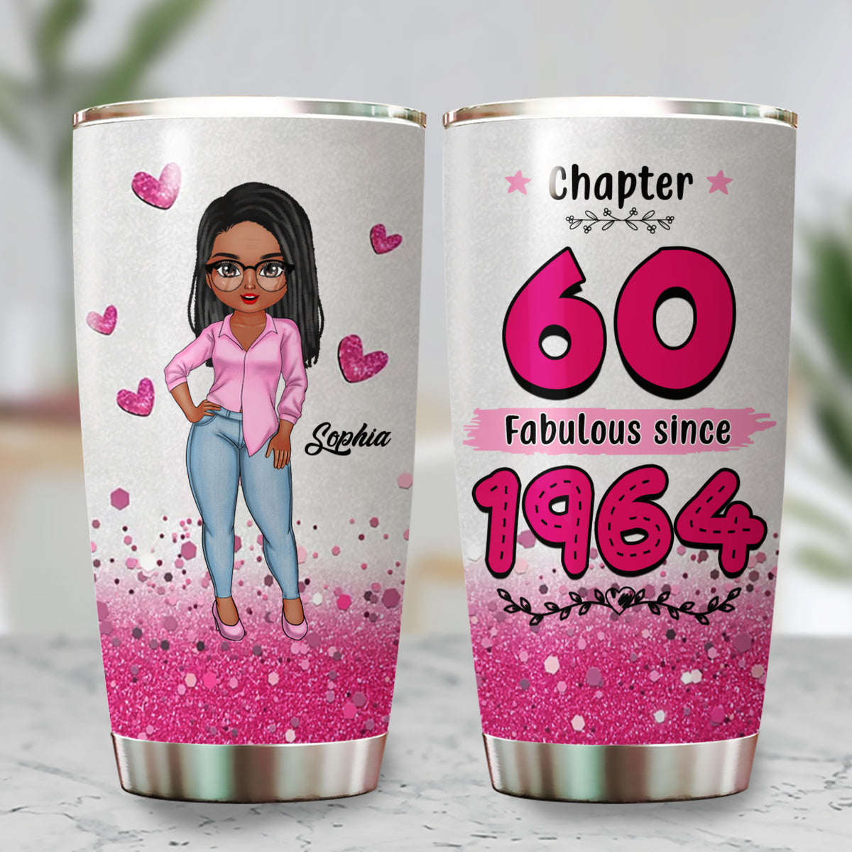 Personalized Tumbler, Gift Ideas 60th Birthday Woman - ALK