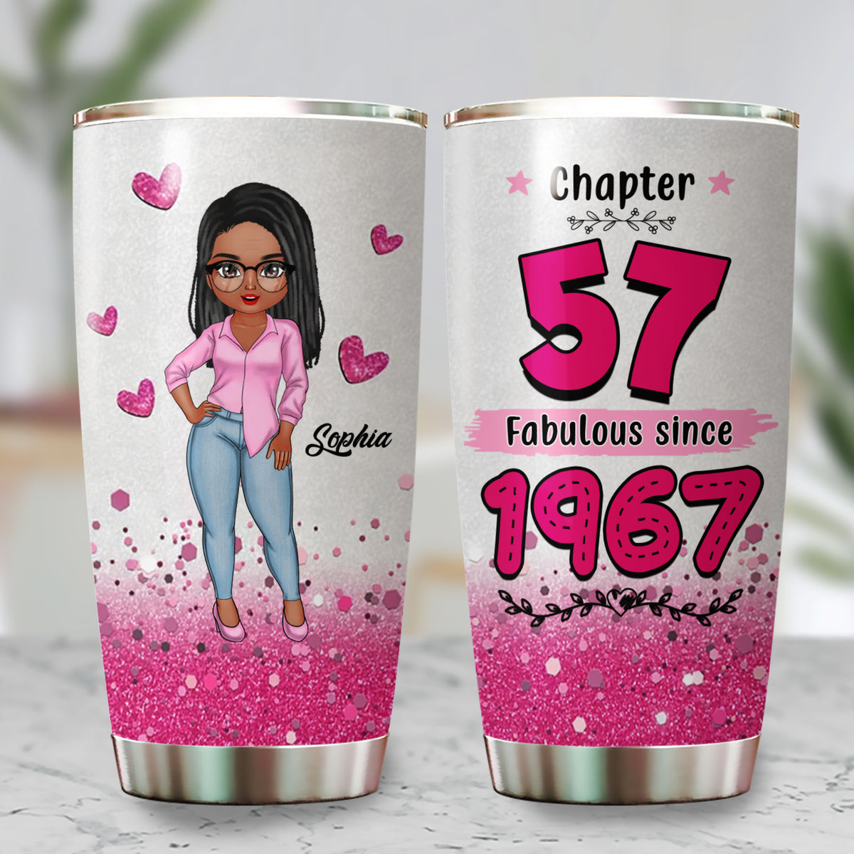 Personalized Tumbler, Gift Ideas 57th Birthday Woman - ALK