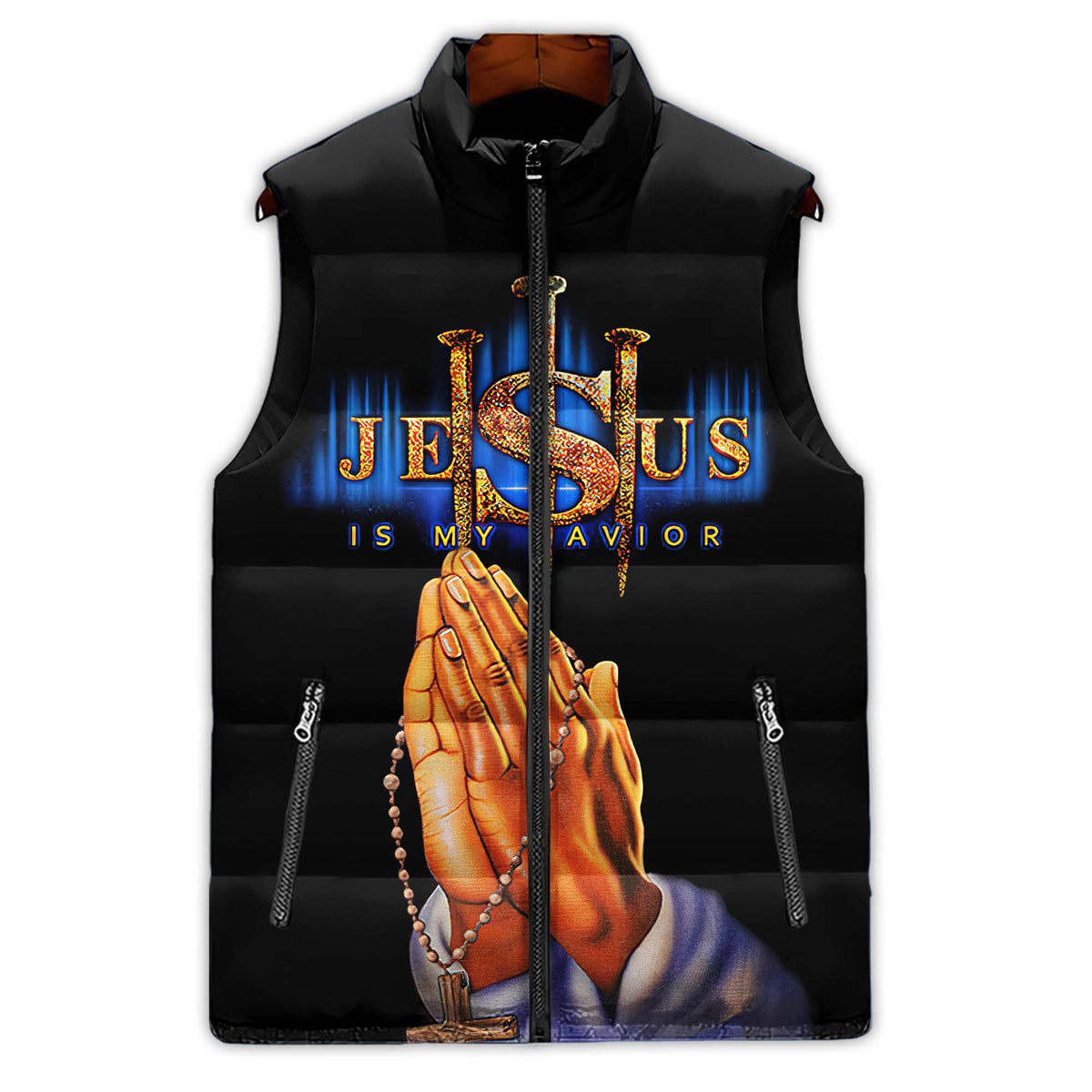 Puffer Vest - Gift Ideas For Men Jesus Lovers , Christ Gift
