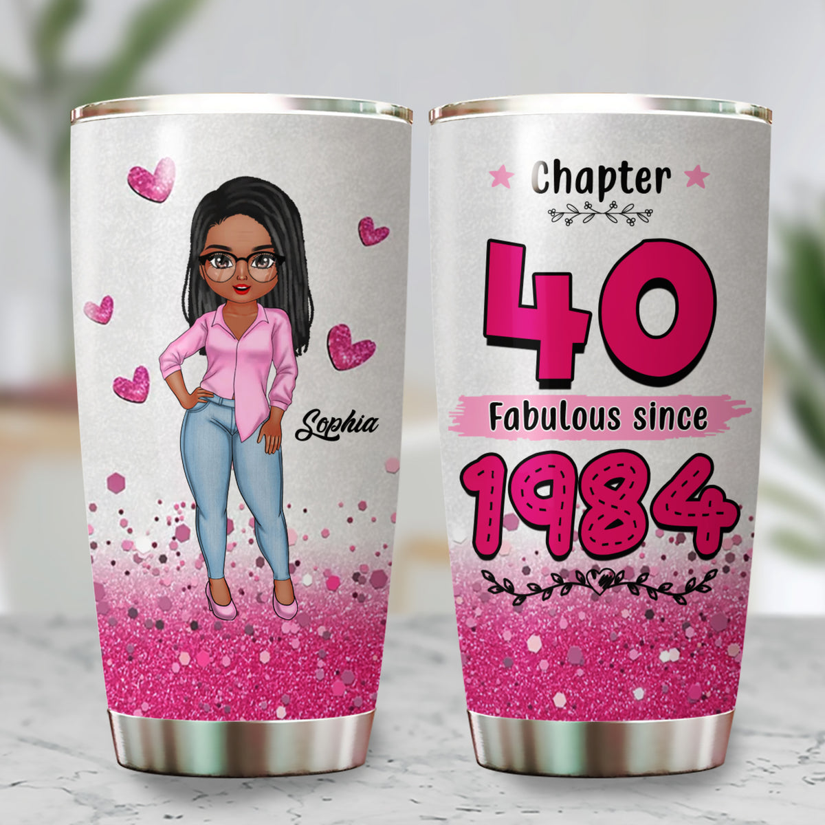 Personalized Tumbler, Gift Ideas 40th Birthday Woman - ALK