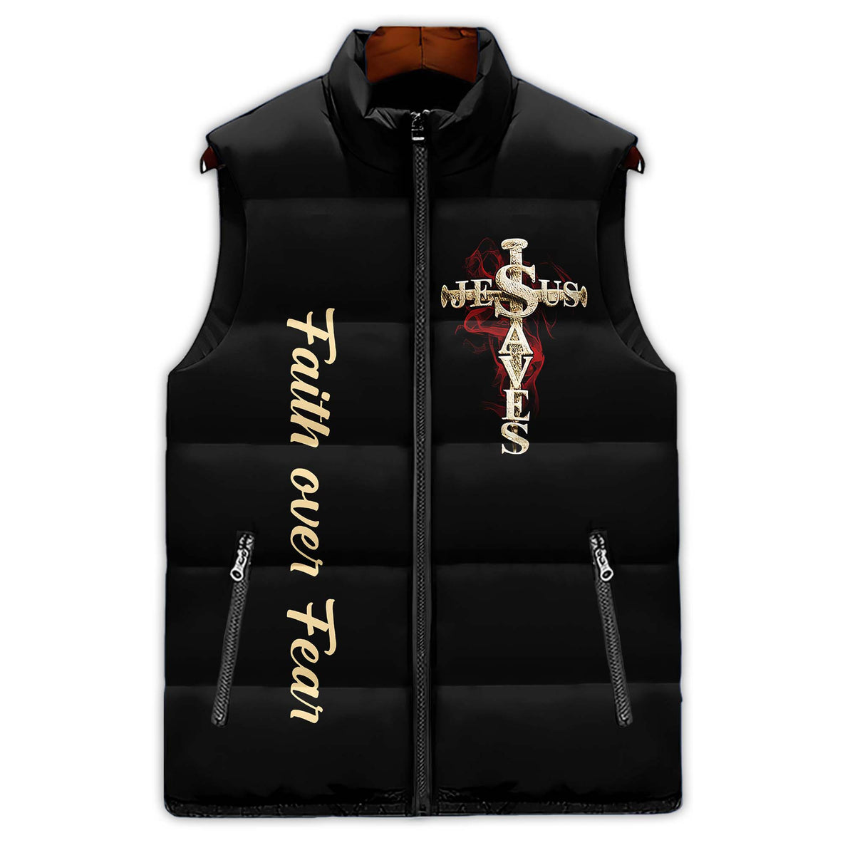 Puffer Vest - Gift Ideas For Men Jesus Lovers , Christ gift