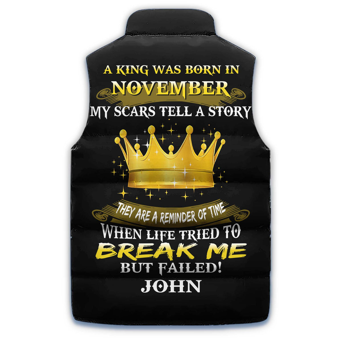 Puffer Vest - Personalized November Birthday Month, Gift Ideas For November Birthday For Men