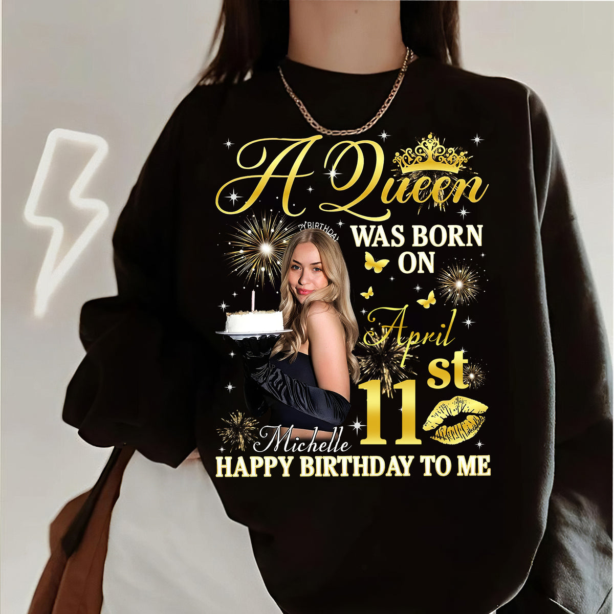 April Birthday Shirt, Custom Birthday Shirt, Queens Born In April, April Birthday Shirts For Woman, April Birthday Gifts, April Is My Birthday Month, Yep The Whole Month-YPT-ALK