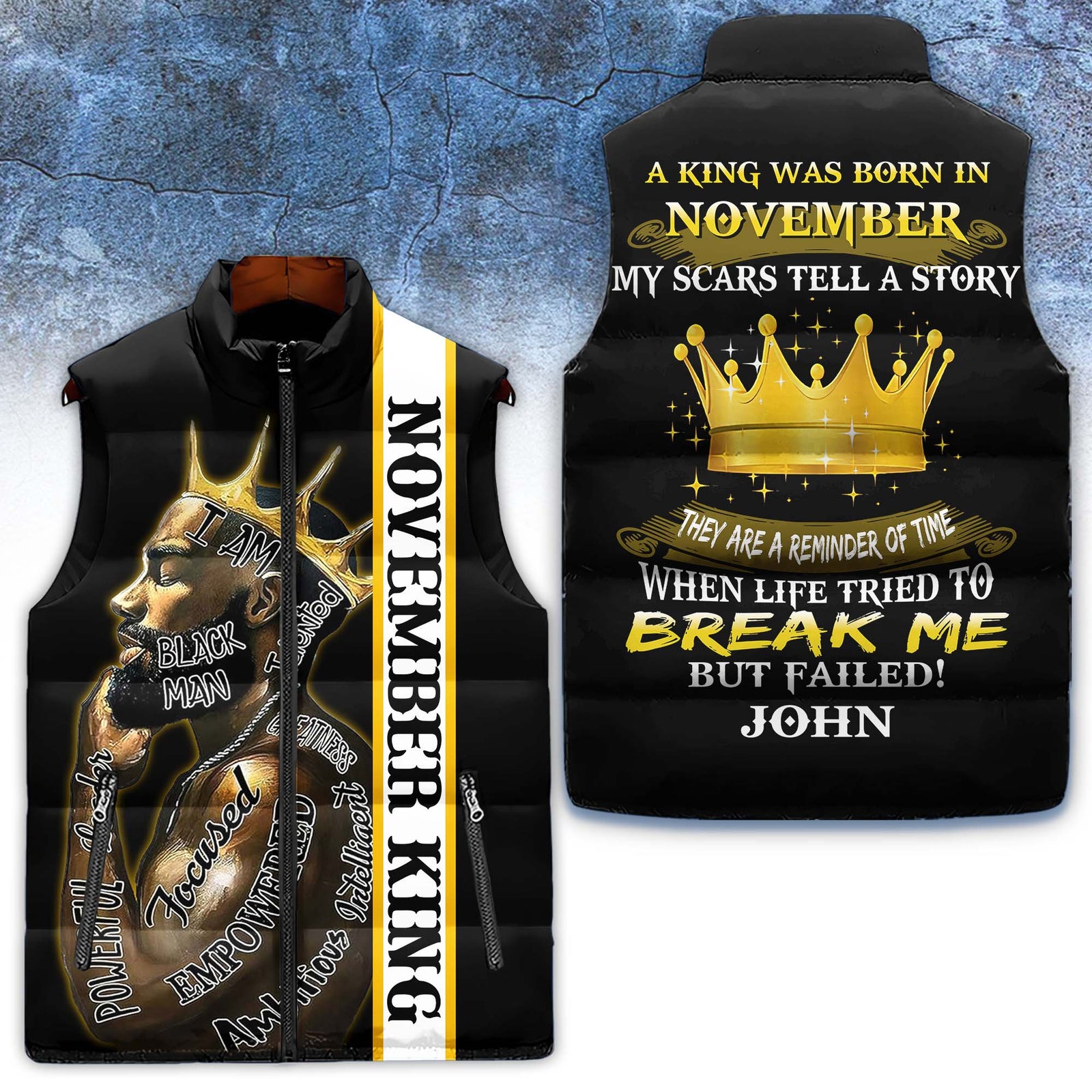 Puffer Vest - Personalized November Birthday Month, Gift Ideas For November Birthday For Men