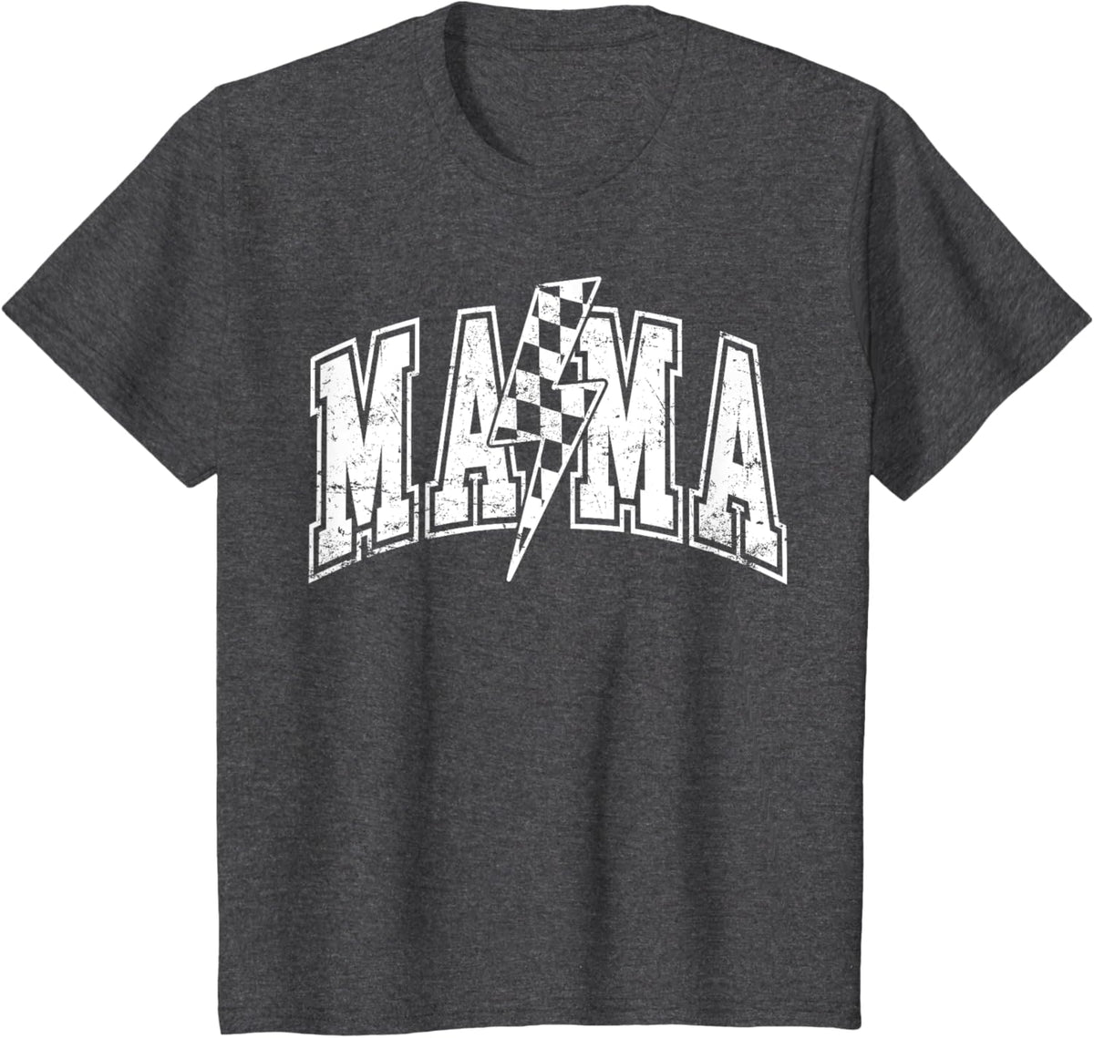 Mama Lightning Bolt Checkered Varsity Mom Women Mother&#39;s Day Mother Shirt