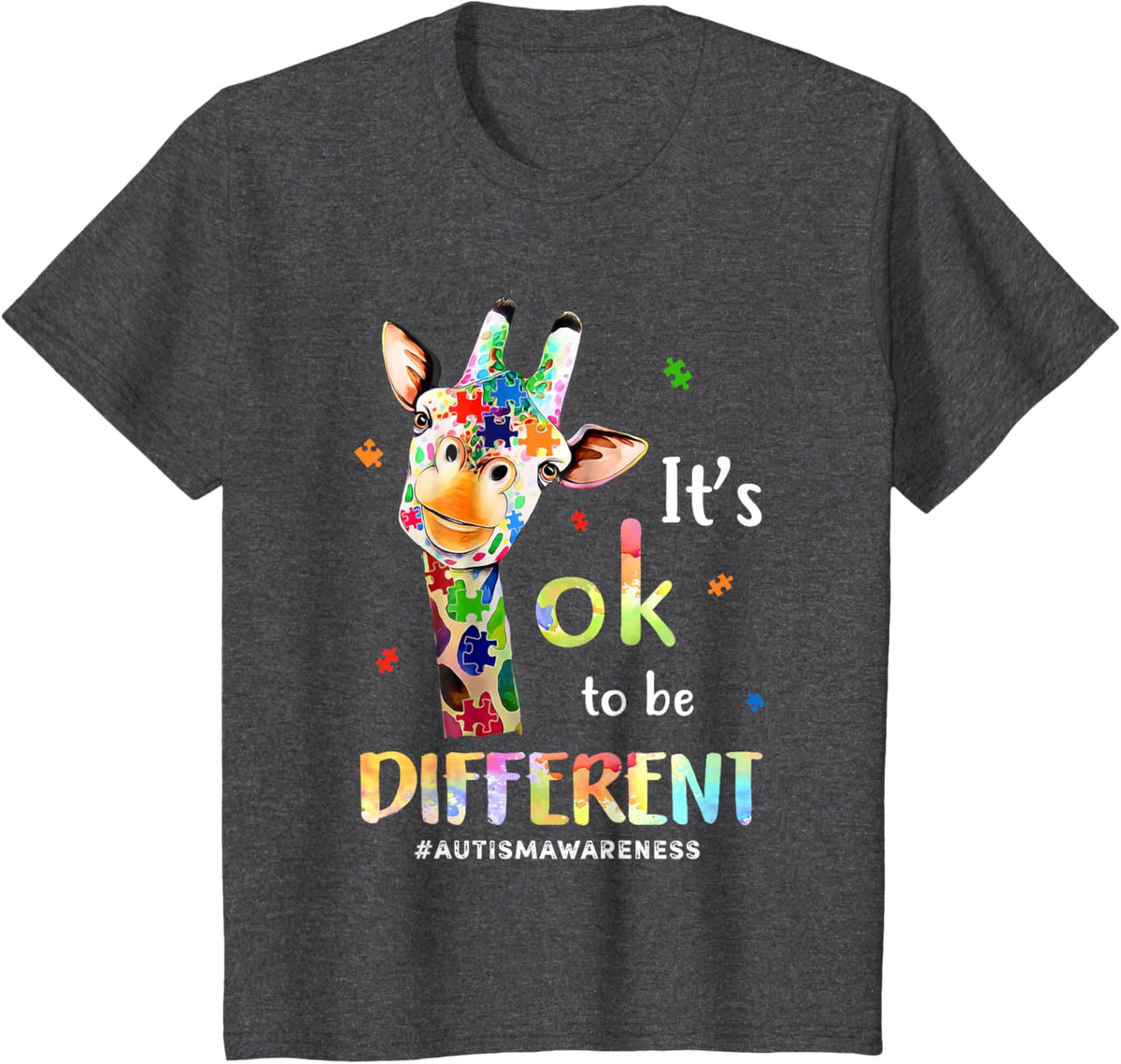 Its Ok To Be Different Autism Awareness Giraffe