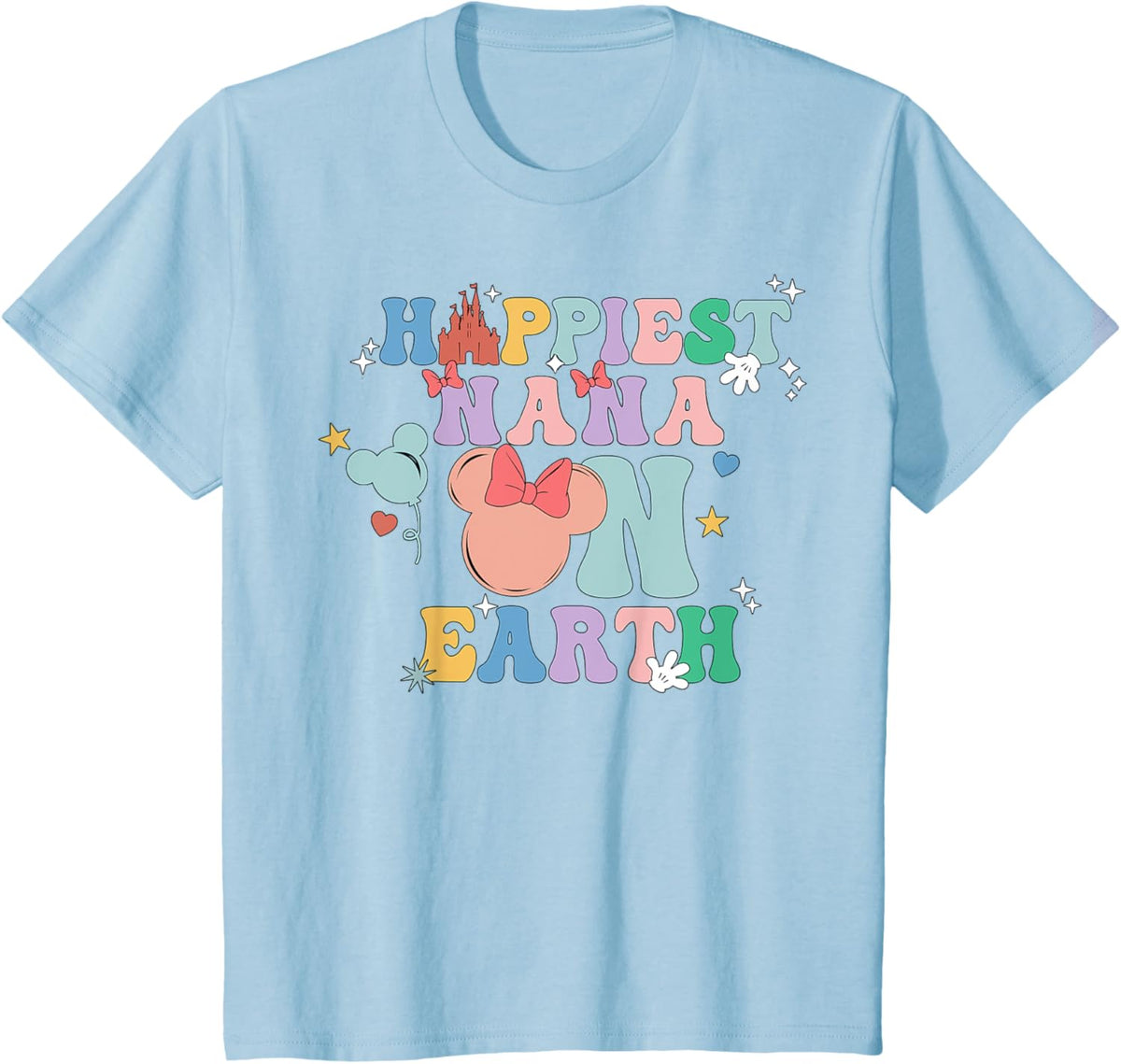 Happiest Nana On Earth Groovy Mom Mother&#39;s Day Mother Shirt