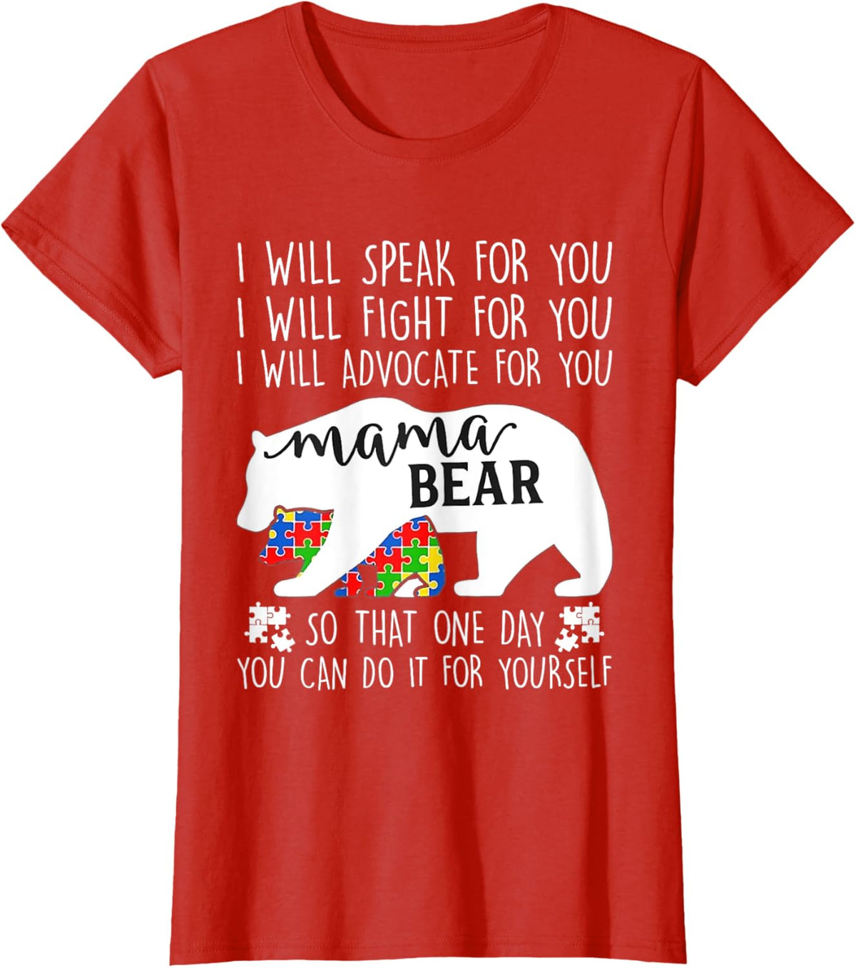 Autism Mama Bear I Will Speak Fight Advocate For You