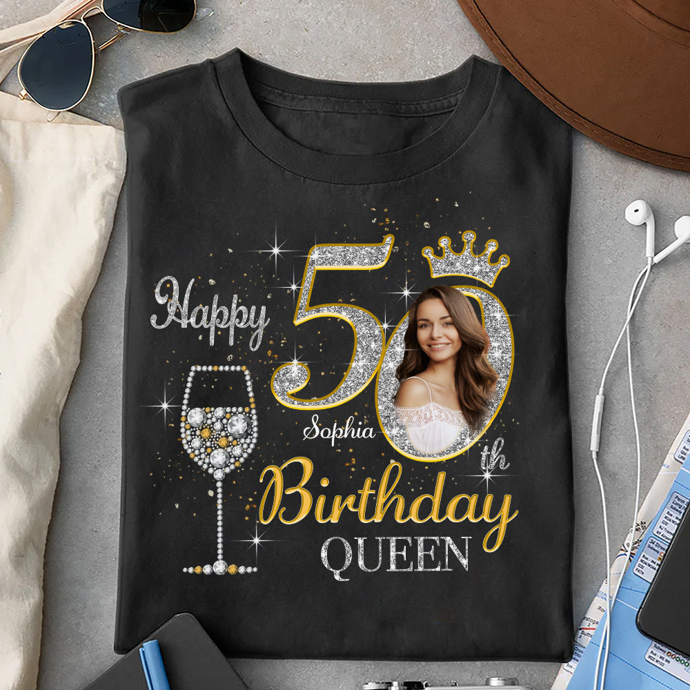 50th Birthday Shirts, Custom Birthday Shirts, Turning 50 Shirt, Gifts For Women Turning 50, 50 And Fabulous Shirt, 50th Birthday Shirts For Her-YPT-HMT