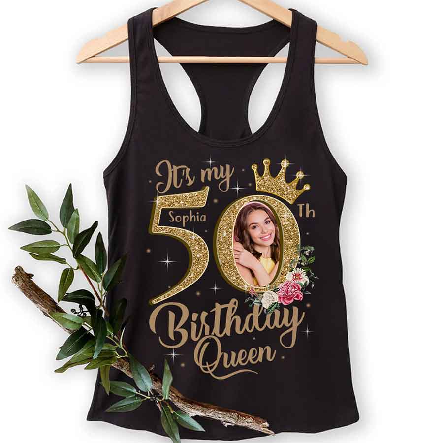50th Birthday Shirts, Custom Birthday Shirts, Turning 50 Shirt, Gifts For Women Turning 50, 50 And Fabulous Shirt, 50th Birthday Shirts For Her-YPT-HCT