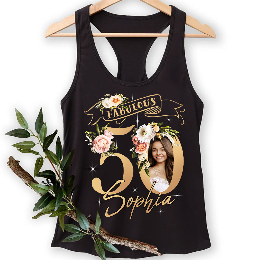 50th Birthday Shirts, Custom Birthday Shirts, Turning 50 Shirt, Gifts For Women Turning 50, 50 And Fabulous Shirt, 50th Birthday Shirts For Her - YPT-HMT