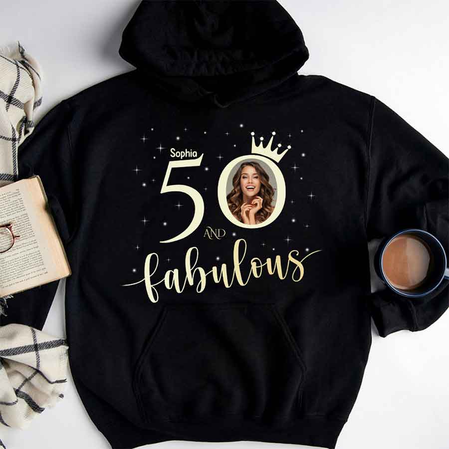 50th Birthday Shirts, Custom Birthday Shirts, Turning 50 Shirt, Gifts For Women Turning 50, 50 And Fabulous Shirt, 50th Birthday Shirts For Her - YPT-HCT