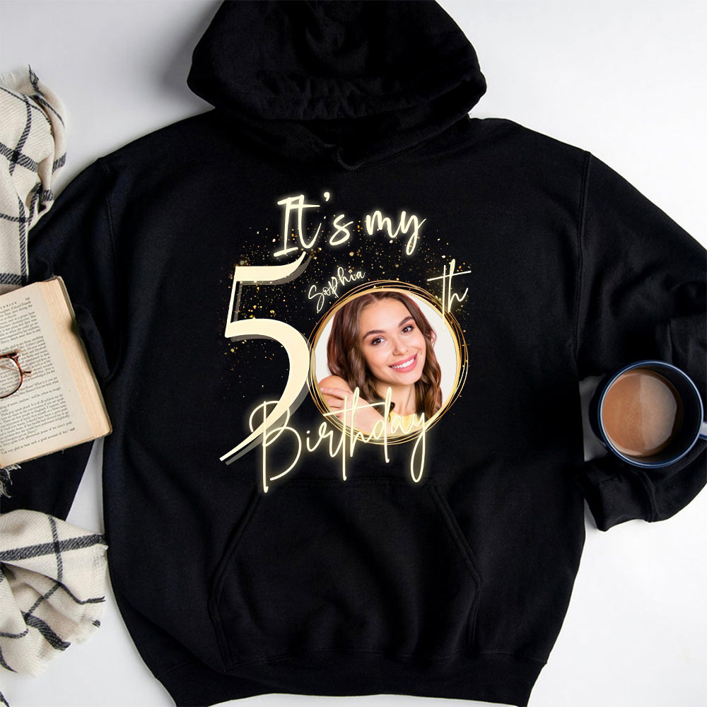 50th Birthday Shirts, Custom Birthday Shirts, Turning 50 Shirt, Gifts For Women Turning 50, 50 And Fabulous Shirt, 50th Birthday Shirts For Her-YPT-HMT