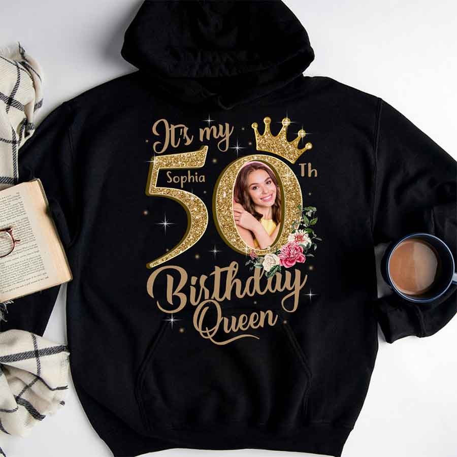 50th Birthday Shirts, Custom Birthday Shirts, Turning 50 Shirt, Gifts For Women Turning 50, 50 And Fabulous Shirt, 50th Birthday Shirts For Her-YPT-HCT