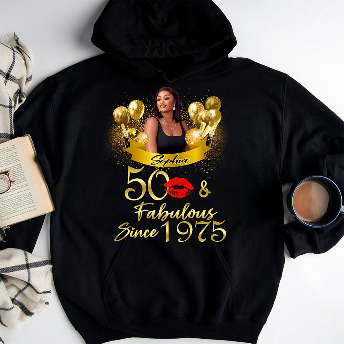 50th Birthday Shirts, Custom Birthday Shirts, Turning 50 Shirt, Gifts For Women Turning 50, 50 And Fabulous Shirt, 1975 Shirt, 50th Birthday Shirts For Her-YPT-HMT