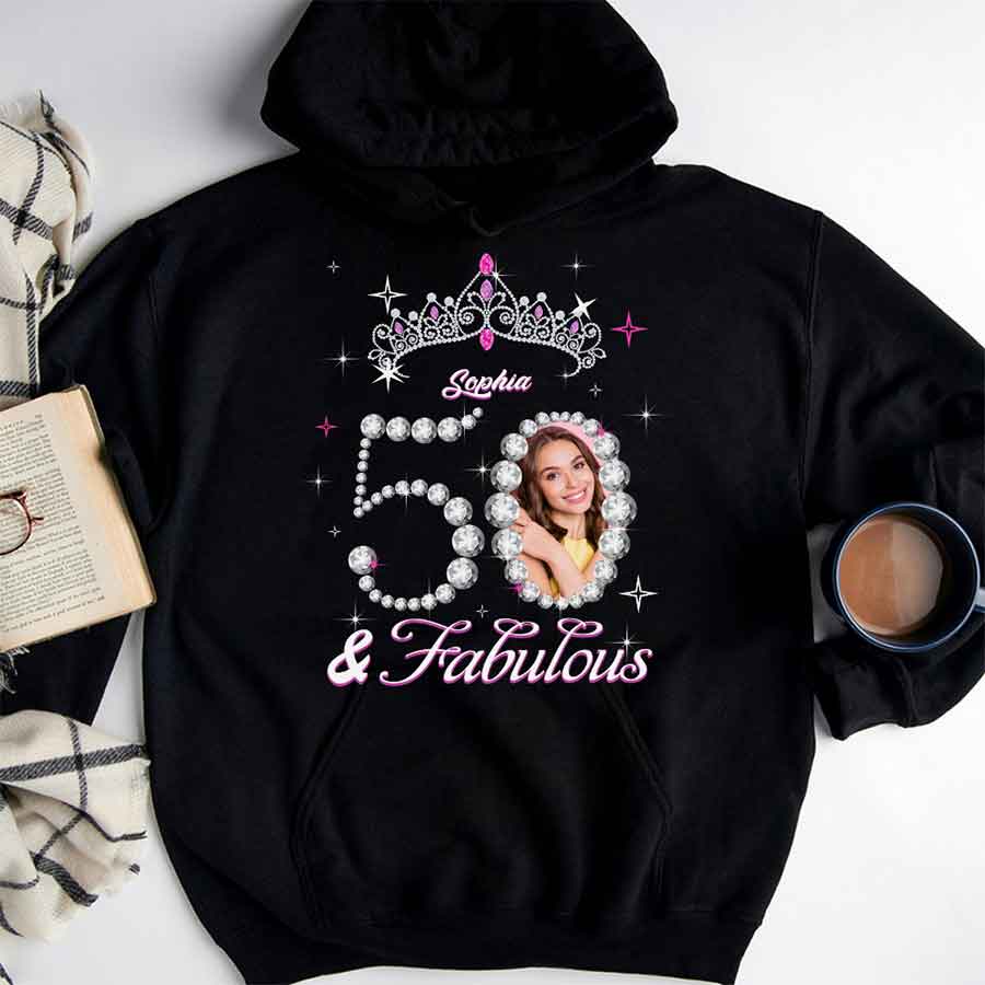 50th Birthday Shirts, Custom Birthday Shirts, Turning 50 Shirt, Gifts For Women Turning 50, 50 And Fabulous Shirt, 50th Birthday Shirts For Her-YPT-HCT