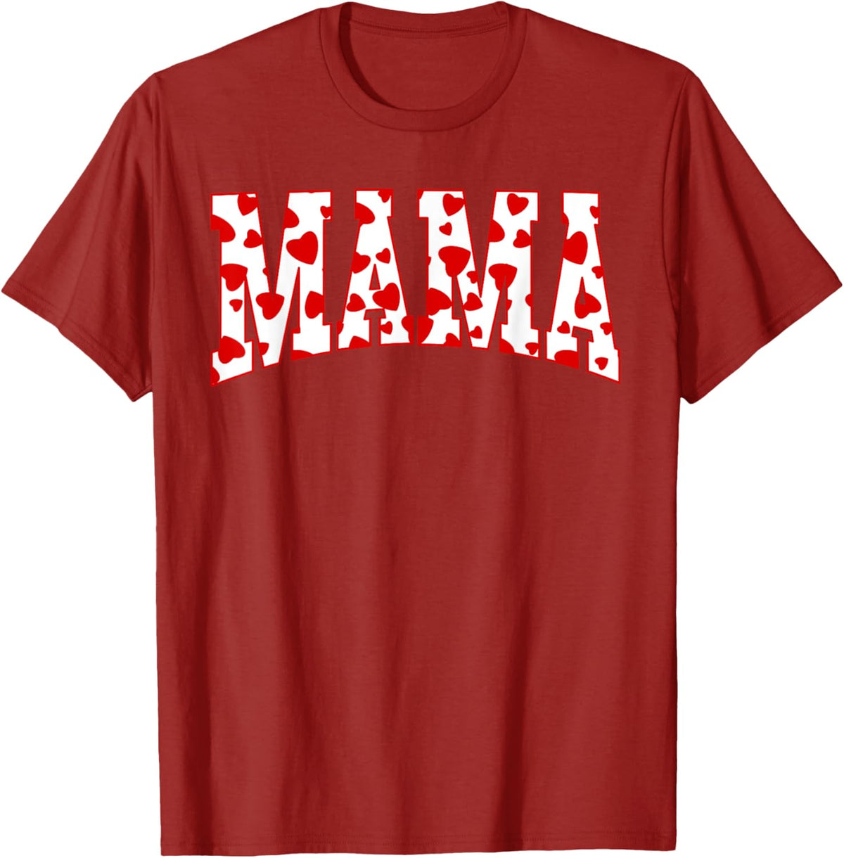 Mama Valentine Heart Valentines Day Family Matching Funny Mother Shirt