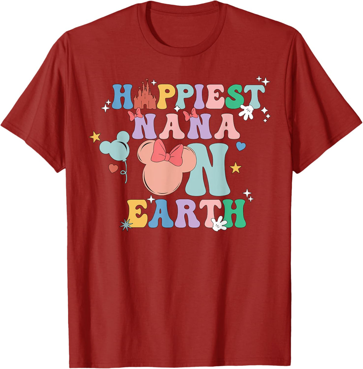 Happiest Nana On Earth Groovy Mom Mother&#39;s Day Mother Shirt