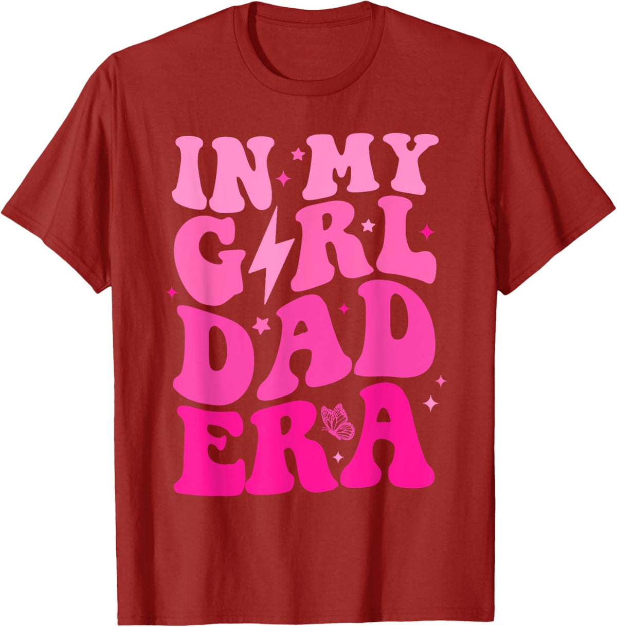 In My Dad Era Girl Groovy Retro Papa Fathers Day