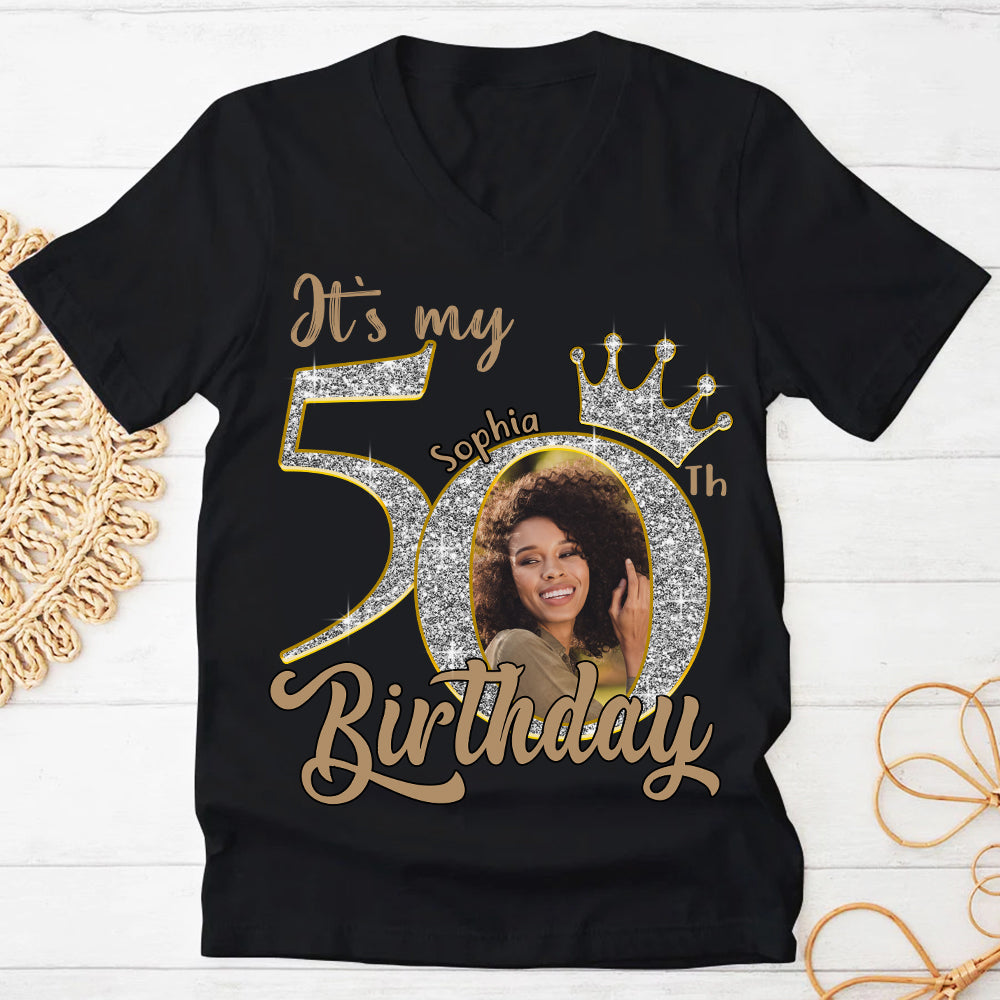 50th Birthday Shirts, Custom Birthday Shirts, Turning 50 Shirt, Gifts For Women Turning 50, 50 And Fabulous Shirt, 50th Birthday Shirts For Her - YPT-HCT