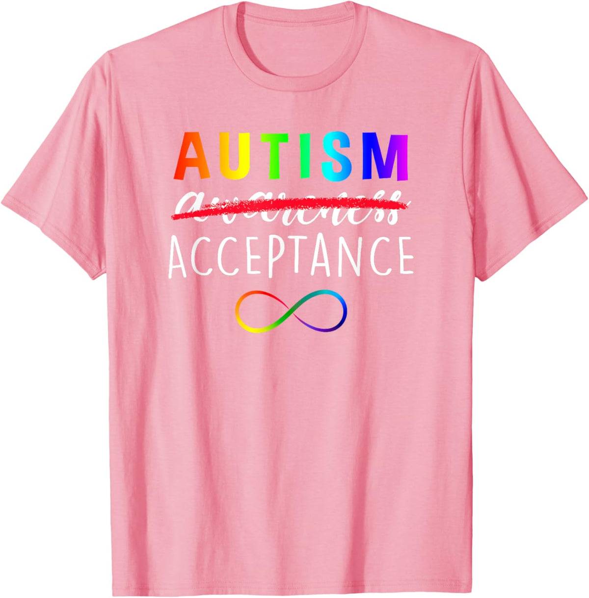 Autism - Red Instead - Acceptance Not Awareness
