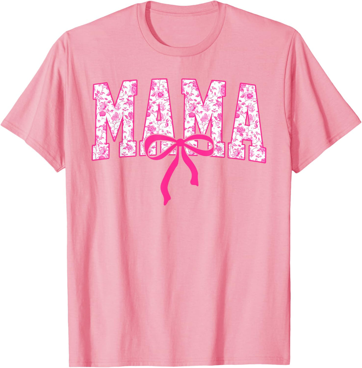 Coquette Pink Chinoiserie Mama Floral Bow Mom Mothers Day