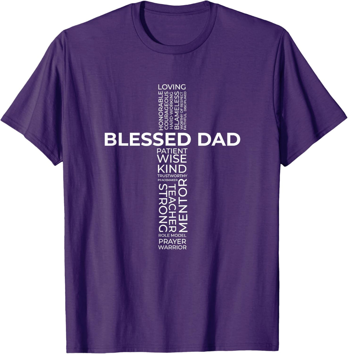 Christian Blessed Dad Cross Father&#39;s Day Shirt