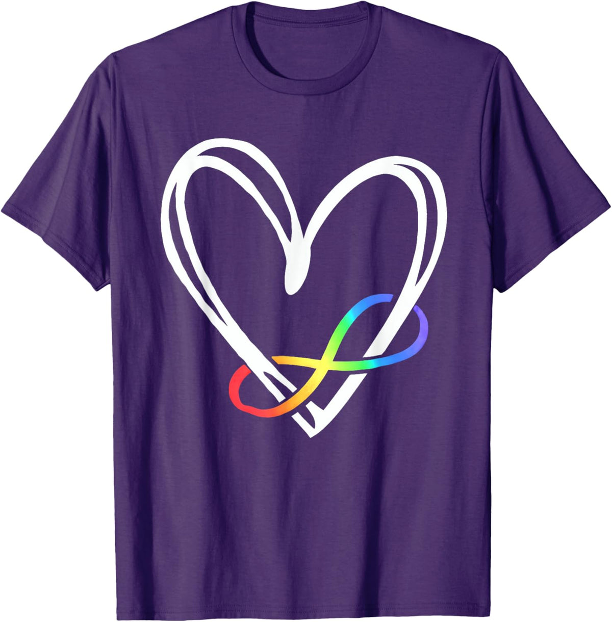 Infinity Heart Autism Awareness Love Needs No Words Tie Dye