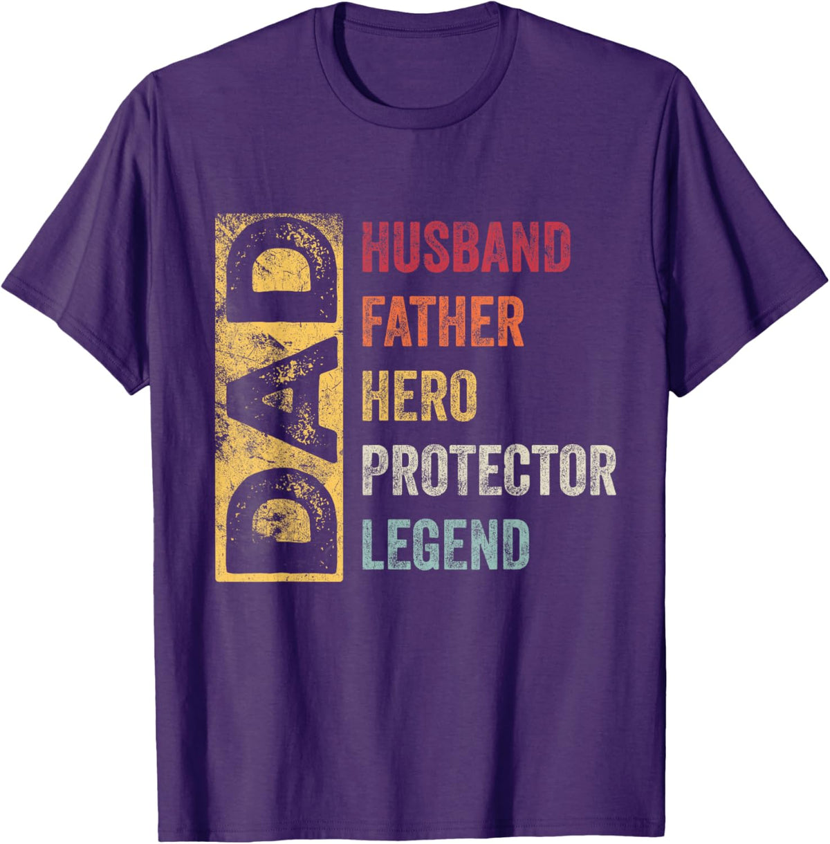 Retro Husband Father Hero Protector Legend Father Day Dad