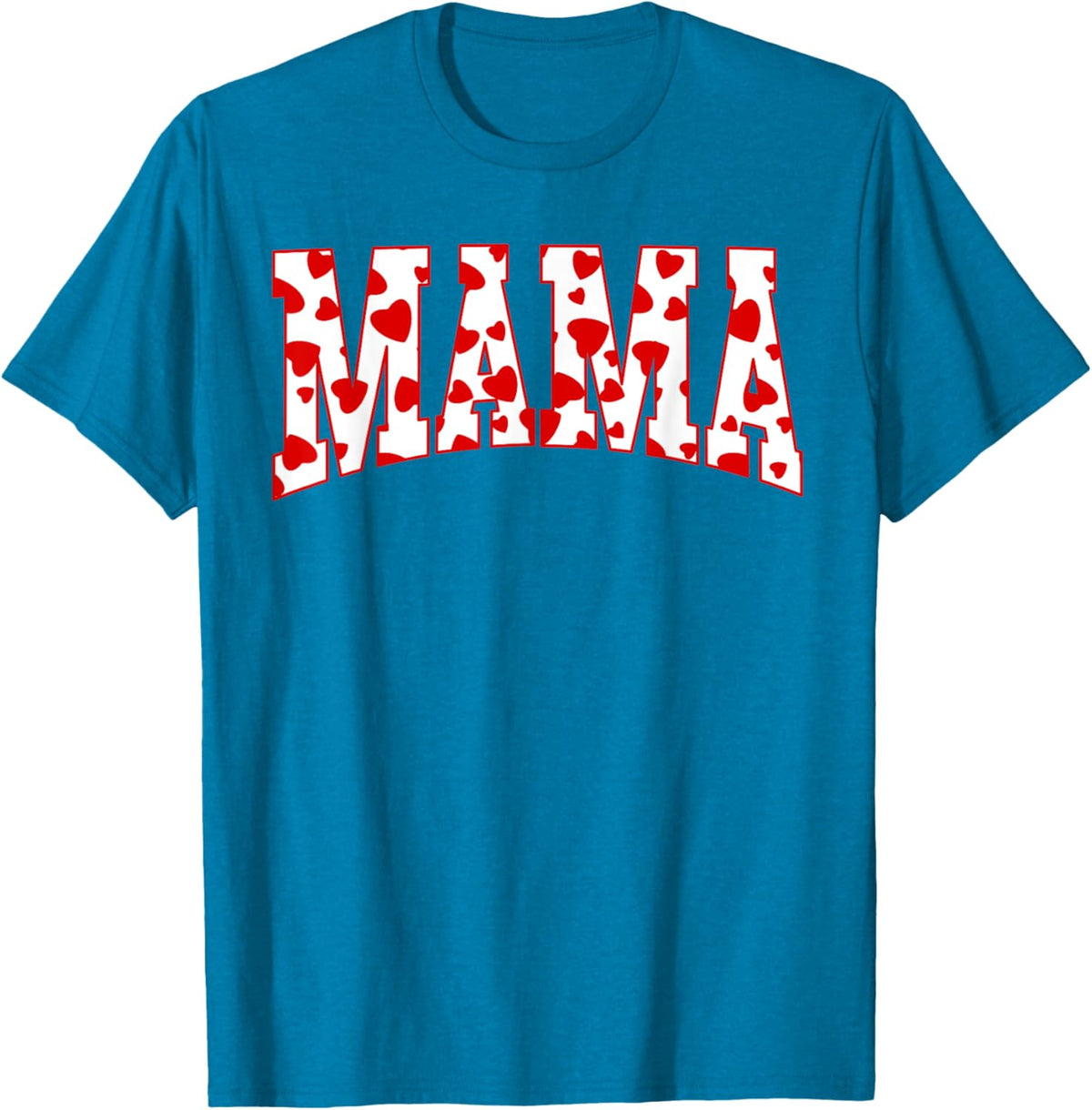 Mama Valentine Heart Valentines Day Family Matching Funny Mother Shirt