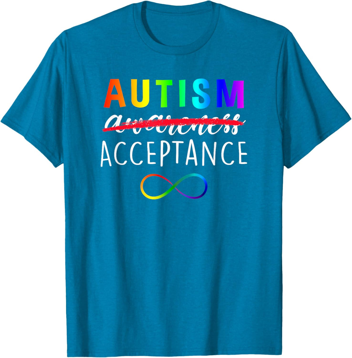 Autism - Red Instead - Acceptance Not Awareness