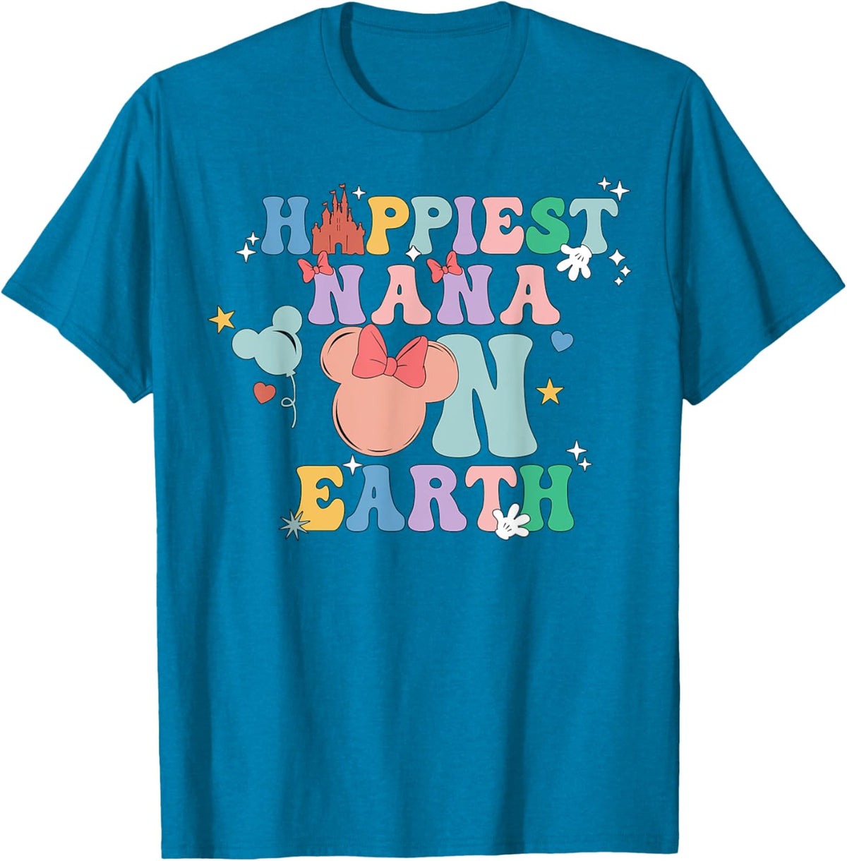Happiest Nana On Earth Groovy Mom Mother&#39;s Day Mother Shirt